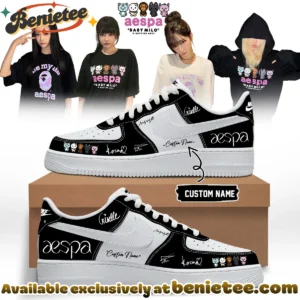 aespa x BAPE Signed Custom Air Force 1 & Jordan 1 Shoes [Batch 10]