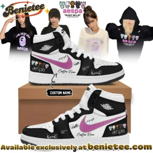 aespa x BAPE Signed Custom Air Force 1 & Jordan 1 Shoes [Batch 12]