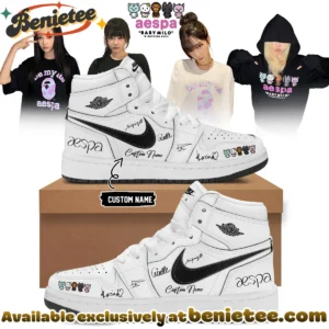 aespa x BAPE Signed Custom Air Force 1 & Jordan 1 Shoes [Batch 5]