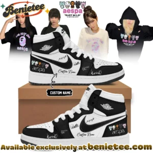 aespa x BAPE Signed Custom Air Force 1 & Jordan 1 Shoes [Drop 11]