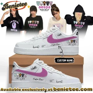 aespa x BAPE Signed Custom Air Force 1 & Jordan 1 Shoes [Drop 22]