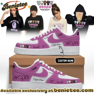 aespa x BAPE Signed Custom Air Force 1 & Jordan 1 Shoes [Drop 7]