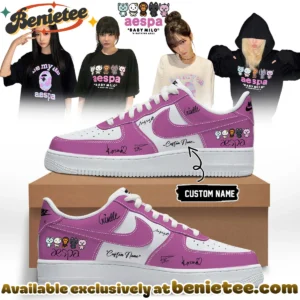 aespa x BAPE Signed Custom Air Force 1 & Jordan 1 Shoes - Part 16